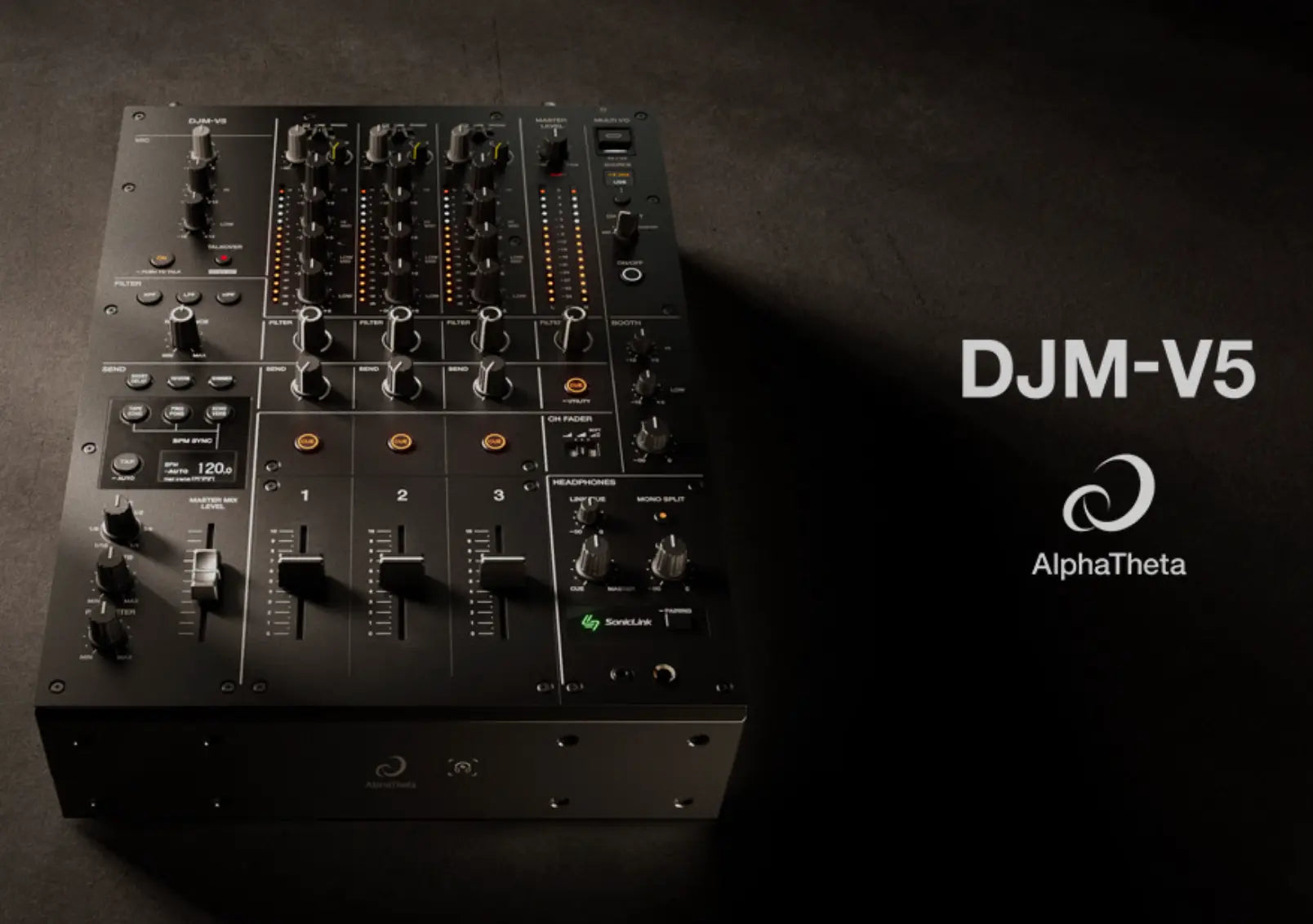 AlphaTheta DJM-V5: Flagship Sound in a Booth-Sized Mixer