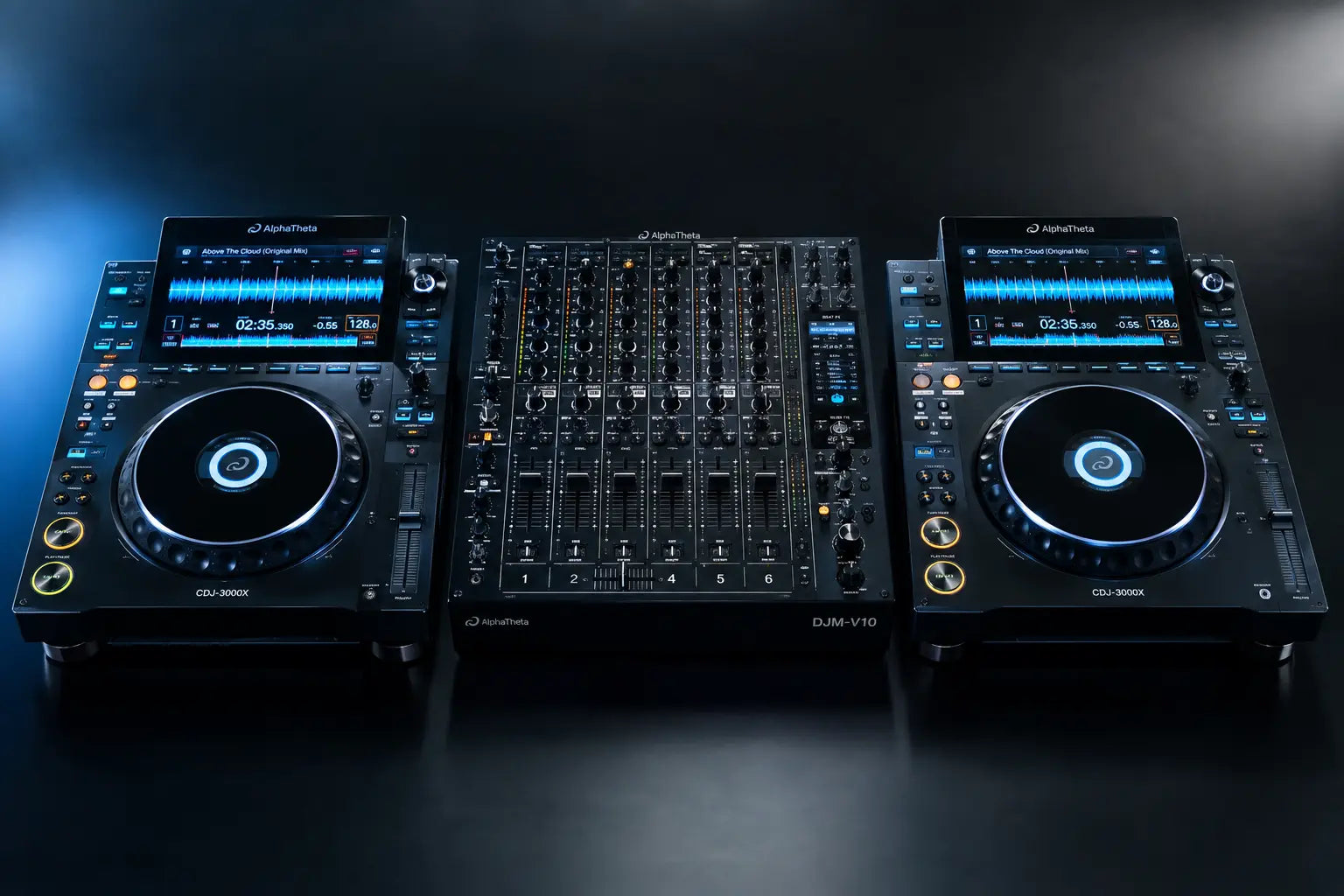 Inside the AlphaTheta 4x CDJ-3000X + DJM-V10 bundle