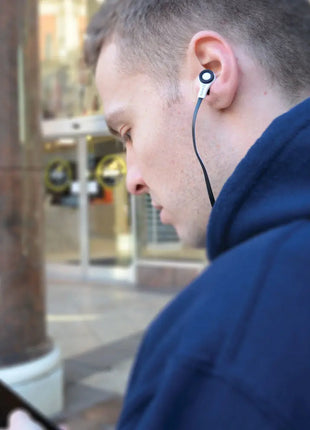 AV:Link Rubber Earphones w/Mic Black & White AV:Link