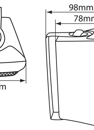 Adastra BC3W 3inch Stereo Speakers White Pair Adastra