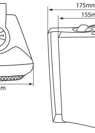 Adastra BC5B 5.25inch Stereo Speakers Black Pair Adastra