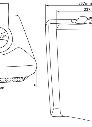 Adastra BC8B 8inch Stereo Speakers Black Pair Adastra