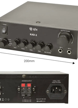 QTX KAD-2 Digital stereo amplifier QTX