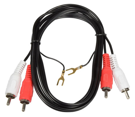 AV:Link 2RCA plugs to 2RCA plugs with ground wire 1.2m AV:Link