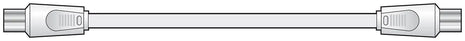 AV:Link Coaxial plug to plug lead 2.0m AV:Link
