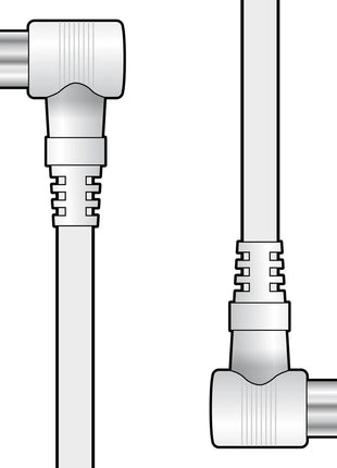 AV:Link Coaxial lead right angle plugs 2.0m AV:Link