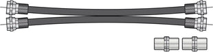 Twin RG6 Satellite Extension Kit Twin RG6 Satellite Ext Kit 1.0m AV Link