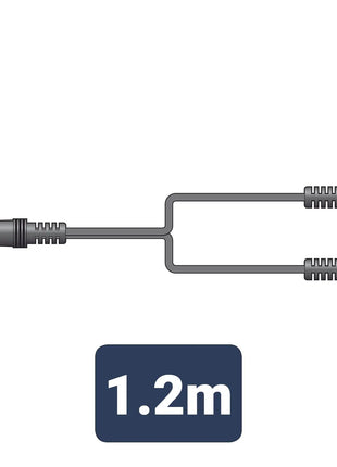AV:Link 3.5mm stereo plug to 2 x 3.5mm stereo sockets lead 1.2m AV:Link