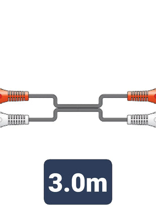 AV:Link 2 x RCA plugs to 2 x RCA plugs lead 3.0m AV:Link