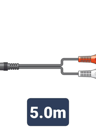 AV:Link 3.5mm stereo plug to 2 x RCA plugs lead 5.0m AV:Link