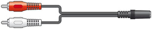 AV:Link 2 x RCA to 3.5mm stereo sockets adaptor lead 0.2m AV:Link