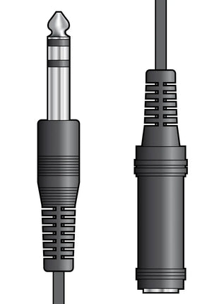 AV:Link 6.3mm stereo plug to 6.3mm stereo socket lead 6.0m AV:Link