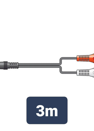 AV:Link 3.5mm stereo plug to 2 x RCA plugs lead 3.0m AV:Link