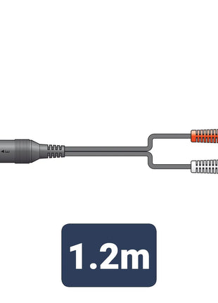 AV:Link 5 pin DIN plug to 2 x RCA socket lead 1.2m AV:Link