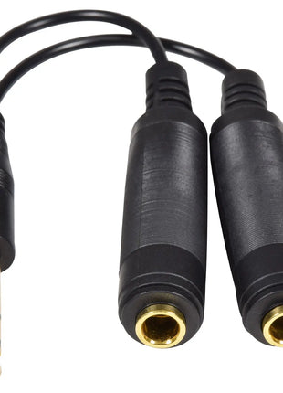 AV:Link 6.3mm Headphone/Audio Splitter Lead 0.2m AV:Link