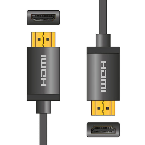 AV:Link 4K Colour Shell HDMI Lead 5.0m Black AV:Link