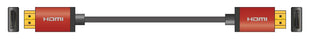 AV:Link 4K Colour Shell HDMI Lead 1.5m Red AV:Link