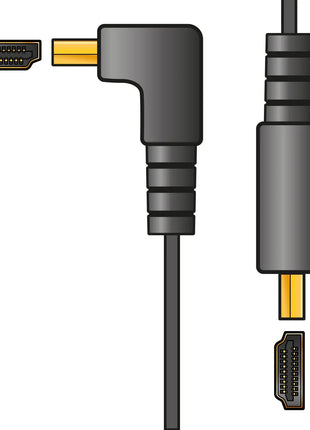 AV:Link 4K Flat R/A to Straight HDMI Lead 5m AV:Link