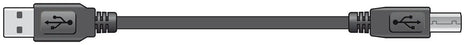 AV:Link USB 2.0 type A plug to type B plug lead 1.5m AV:Link
