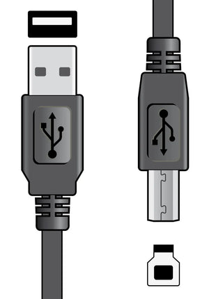 AV:Link USB 2.0 type A plug to type B plug lead 1.5m AV:Link