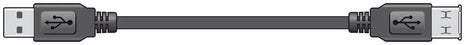 AV:Link USB 2.0 type A plug to type A socket lead 5.0m AV:Link