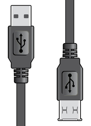 USB 2.0 Type A Plug to Type A Socket Leads USB 2.0 type A plug to type AV Link
