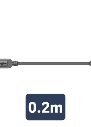 AV:Link USB Type-C Short Sync & Charge Flat Cable 20cm AV:Link