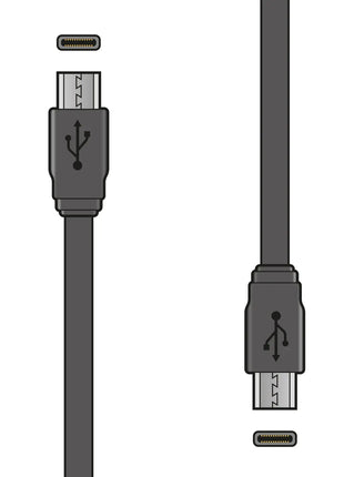 AV:Link USB Type C-C Short Sync & Charge Flat Cable 20cm AV:Link