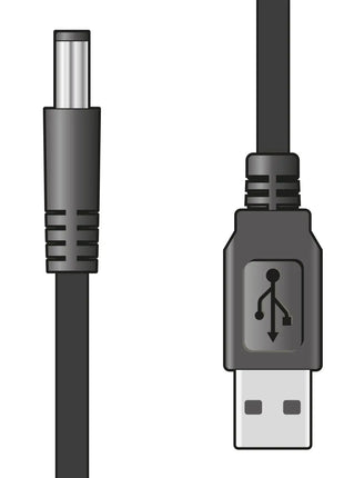 AV:Link USB2.0 to 2.1 x 5.5mm 5V DC Jack Power Lead 1m AV:Link
