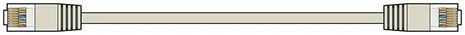 AV:Link Cat5e Patch Lead UTP RJ45 plug to RJ45 plug 0.5m AV:Link