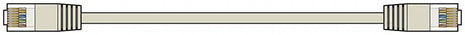 AV:Link Cat5e Patch Lead UTP RJ45 plug to RJ45 plug 2.0m AV:Link
