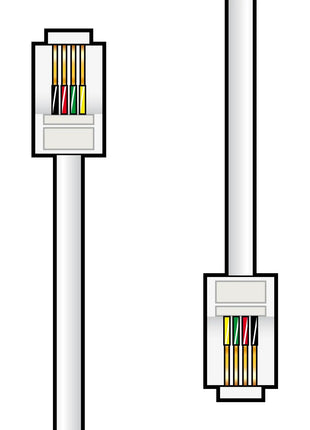 AV:Link RJ11 modular plug to plug lead 5.0m AV:Link