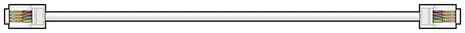 AV:Link RJ11 modular plug to plug lead 10.0m AV:Link