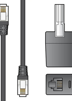 AV:Link RJ11 modem lead with BT adaptor 5.0m AV:Link