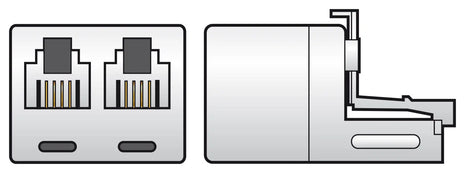 AV:Link Splitter RJ11 6P4C Plug - 2 x RJ11 6P4C Sockets AV:Link