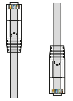 AV:Link 10pcs Slim Cat6a FTP Ethernet 25cm Patch Leads AV:Link