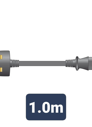 Mercury Power Lead UK Plug - IEC Black 1.0m Mercury