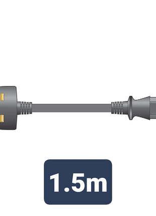 Mercury Power Lead UK Plug - IEC Black 1.5m Mercury