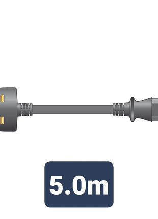 Mercury Power Lead UK Plug - IEC Black 5.0m Mercury
