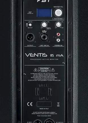 FBT Audio VENTIS 115MA 2-way Bass reflex Active monitor - 15" + 1" - 700Wrms+200Wrms