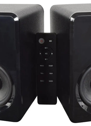 AV Link Active Bluetooth Bookshelf Speakers Black AV Link