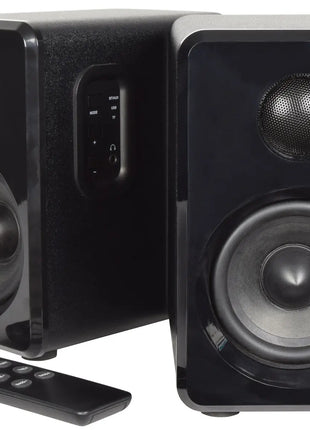 AV Link Active Bluetooth Bookshelf Speakers Black AV Link