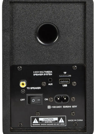 AV:Link Active Bluetooth Bookshelf Speakers Black AV:Link