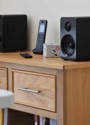 AV Link Active Bluetooth Bookshelf Speakers Black AV Link
