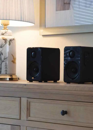 AV:Link Active Bluetooth Bookshelf Speakers Black AV:Link