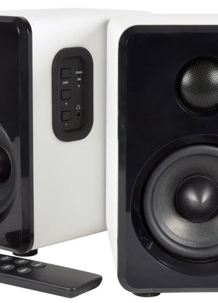 AV:Link Active Bluetooth Bookshelf Speakers White AV:Link