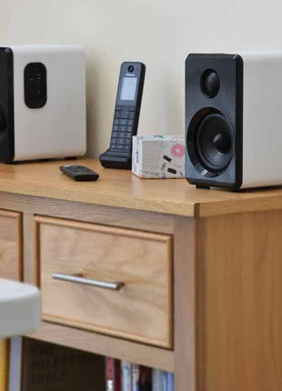 AV:Link Active Bluetooth Bookshelf Speakers White AV:Link
