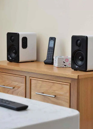 AV:Link Active Bluetooth Bookshelf Speakers White AV:Link