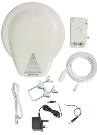 Mercury Outdoor Amplified HDTV Aerial for Caravans and Boats Mercury