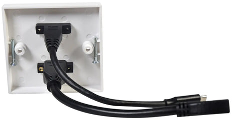 AV:Link Multimedia Wallplate with 8K HDMI and USB4 Type-C Sockets AV:Link